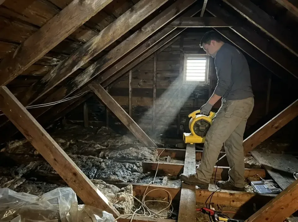 attic-water-damage-drying-proc-007 — frequently asked questions, Emergency Water Extraction & 24/7 Flood Response in Moline…